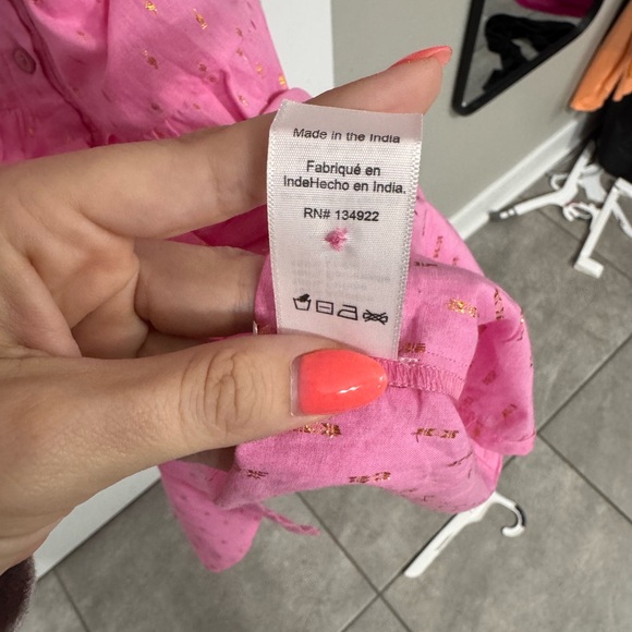 EMERSON FRY LUCY DRESS - PINK GOLD DOT LUREX - Picture 10 of 10